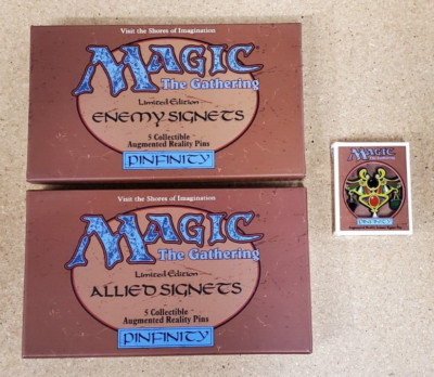 MTG Magic Limited Edition Allied, Enemy, Arcane Signets AR Pinfinity 11 pins