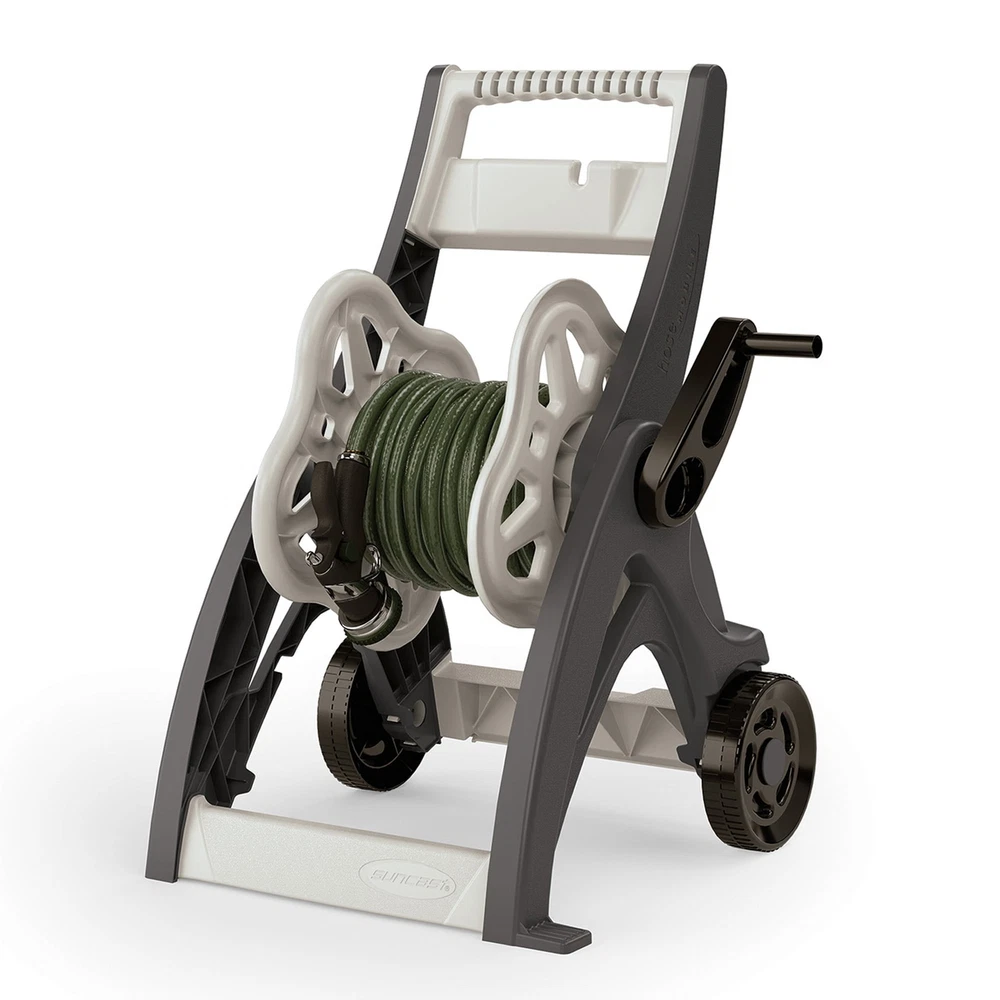 175 Ft. Hosemobile Hose Reel Cart, Mocha and Taupe New Practical Garden