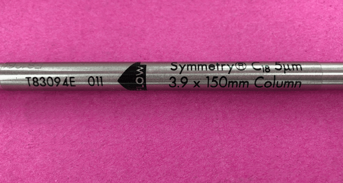SymmetryC18 3.9x150mm HPLC Column Dimethyloctadecylsilyl Bonded Amorphous Silica - Picture 3 of 4