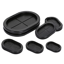 Oval Blanking Grommets Rubber Grommet Closed Gromet Blind Plugs Bungs Bung Black