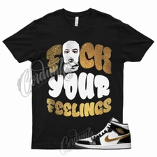 FYF T Shirt for 1 Mid Patent Black White Metallic Gold NRG Top 3 Dunk High