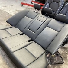 Mercedes W204 R&uuml;cksitzbank Couchbezug Limousine Schwarz  Leder