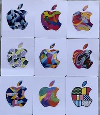9 Unique Apple Logo Stickers New and Genuine