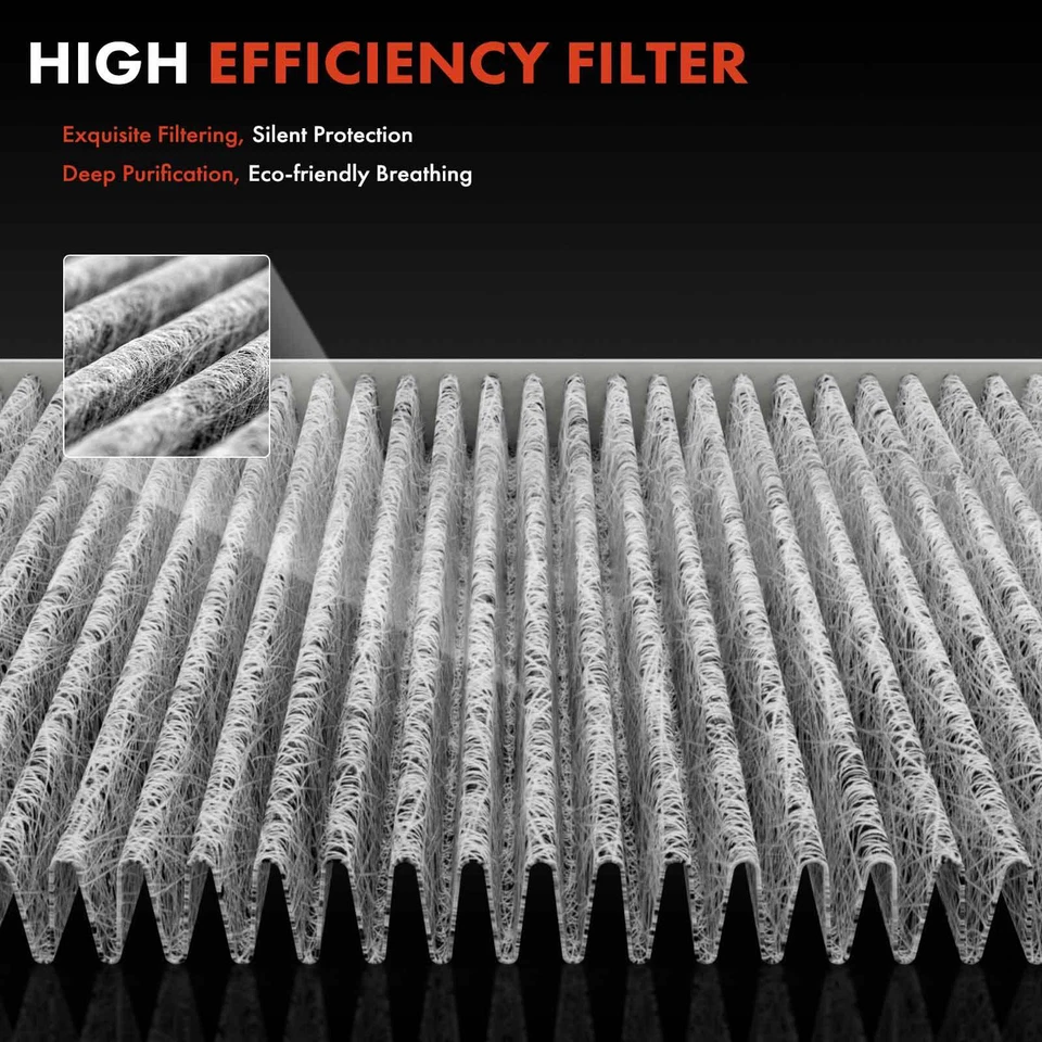 4x Filtro de aire de cabina de carbón activado para Honda Accord 98-02 Acura TL 99-03 CL Foto 4 de 4