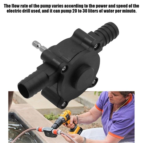 Hand Electric Drill Drive Self Priming Powered Oil Fluid Water Transfer Pump US - Picture 4 of 13