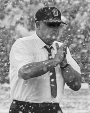 1967 Ohio State Buckeyes WOODY HAYES Glossy 11x14 Photo Snow Game Poster