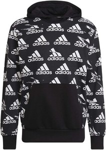 Adidas Essential Brandlove French Hoodie Black Men’s Size XL (HE1782) NWT