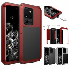 Heavy Duty Metal Aluminum Rugged Hard Case for Samsung S25 Ultra S24 S22 S21 S20