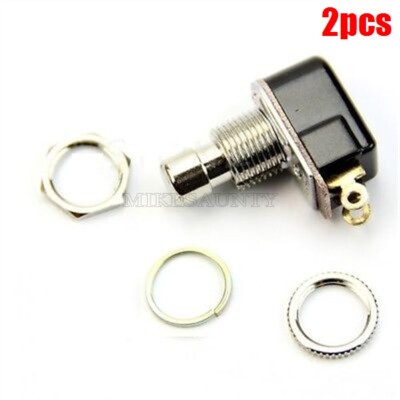 2Pcs Electric Guitar Stomp Foot Pedal Switch Spst Push Button Soft Touch yr