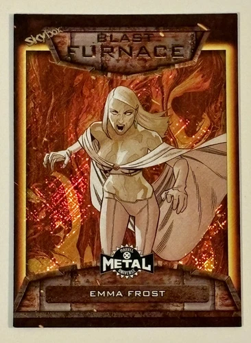 2020 Marvel X-Men Metal Universe Blast Furnace Emma Frost Card