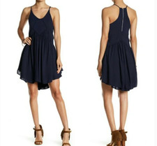 NWT Romeo & Juliet Couture Black Strappy Swing Babydoll Cocktail Dress L $208
