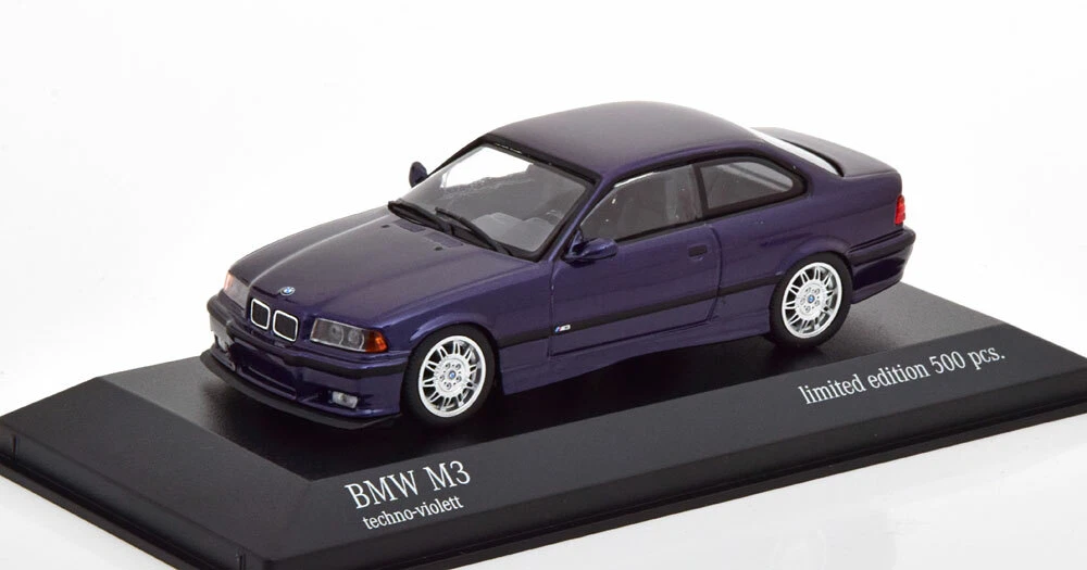 BMW M3 E36 1992 TECHNO VIOLETT MINICHAMPS 943022305 1/43 VIOLET 