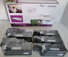 5 Pk Toner Cartridge For Dell Laser Printers D-1250c 2BLK, 1C/Y/M Limeink