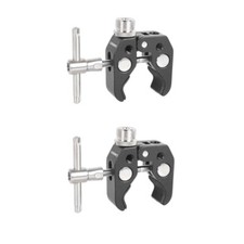 2Pcs CAMVATE Microphone Holder with Super Crab Clamp  5/8"-27 Male Thread Screw