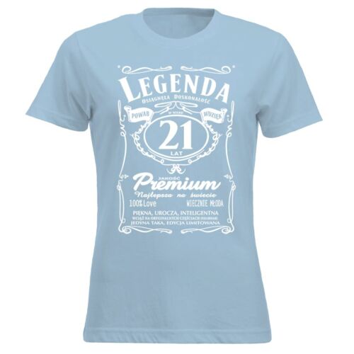 21 lat Urodziny Legenda Damska Koszulka polnisches T-Shirt Prezent Dla Kobiet PL T-Shirt - Bild 15 von 19