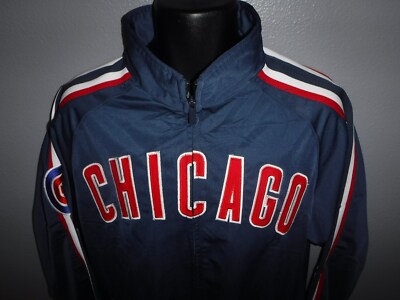 Vintage CHICAGO CUBS Baseball Jacket mens MEDIUM MLB Stitches