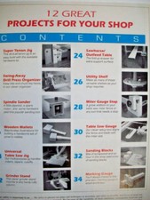 12 Great projects for your shop workworking pattern mallet stands shelf