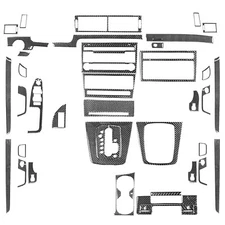 45Pcs Real Carbon Fiber Kit Whole Interior Trim Set For Audi A4 S4 B7 2005-2008