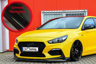 Spoilerschwert Frontspoiler aus ABS für Hyundai I30 N-Line mit ABE Schwarz Glanz
