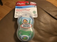 Playtex orthopedist 6m new 2 pack with case green/blue