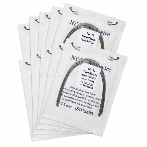 10 Packs Orthodontic Dental Super Elastic Niti Ovoid/Oval Arch Wires Rectangular - Picture 36 of 83