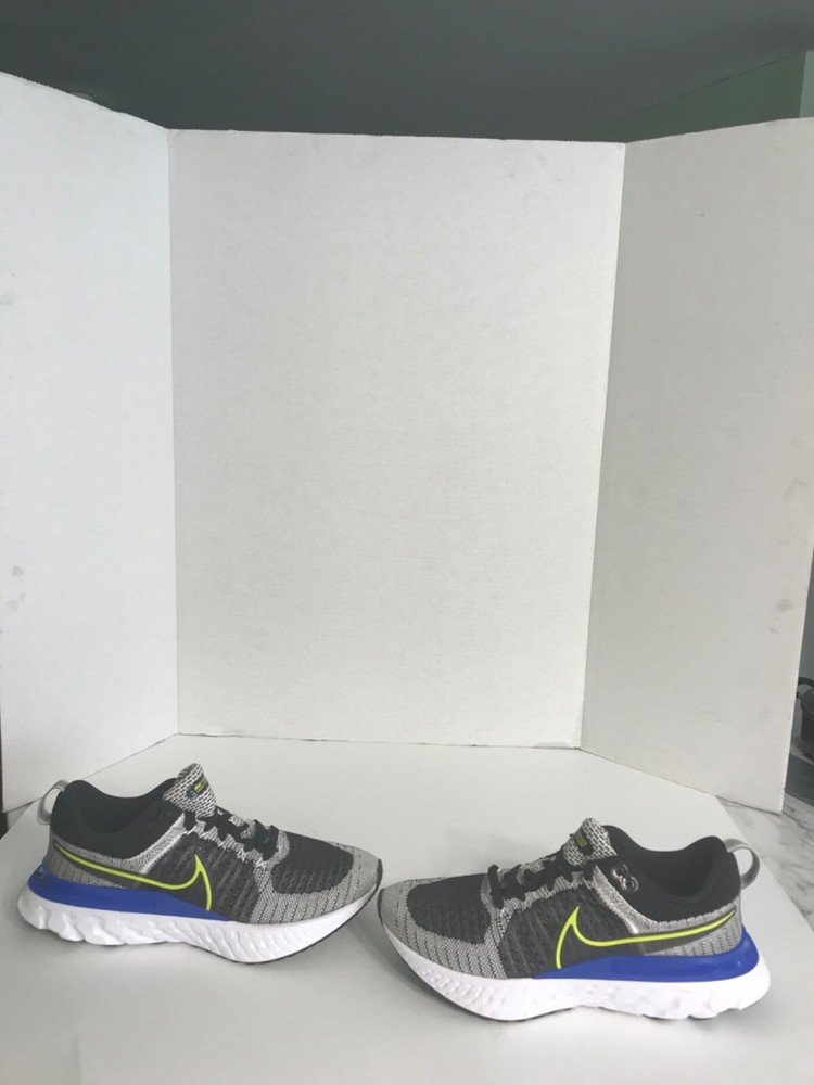 Nike React Infinity Flyknit 2 Racer Blue Cyber Men Size 7.5 No Box 2021