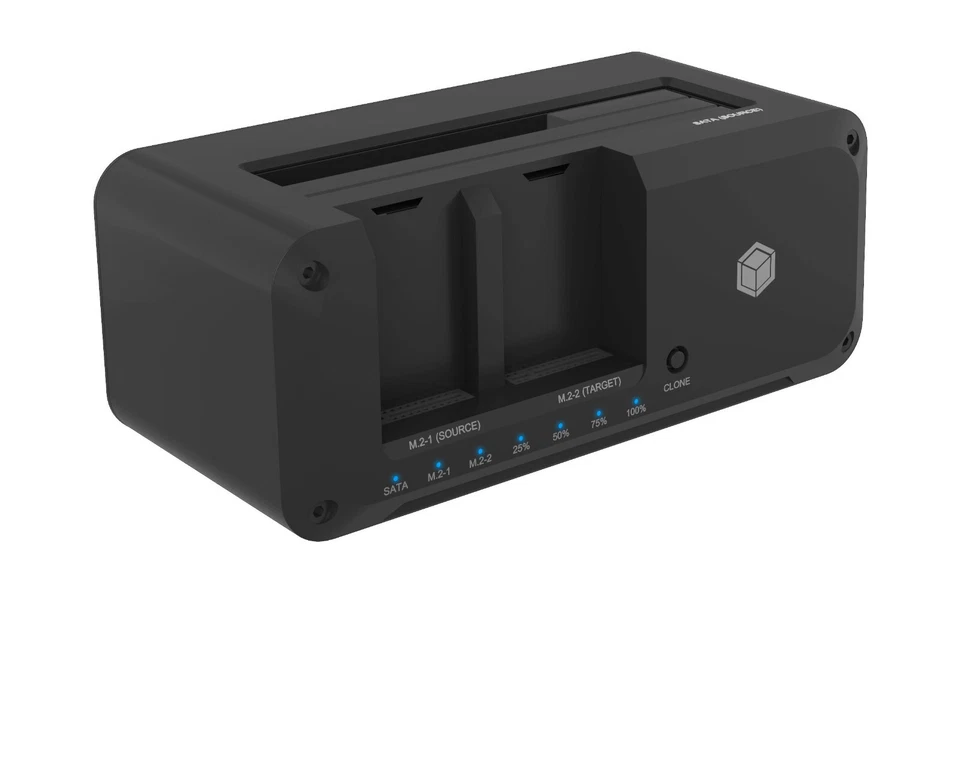 ICY BOX IB-2924MCL-C31 Dock&Klon Station M2.NVMe& 2,5"&3,5" 61097 B-Ware - Bild 2 von 4