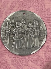Wendell August Vintage 1999 Christmas Carolers Aluminum Christmas Ornament