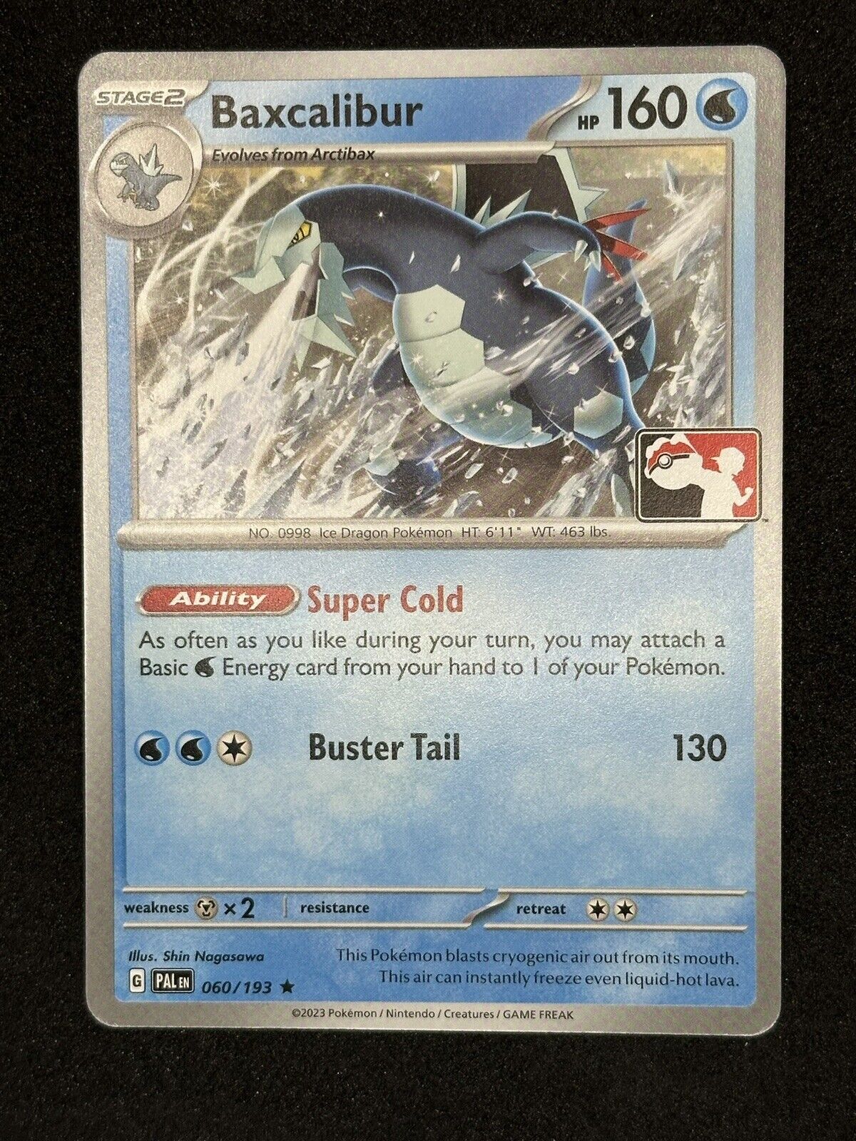 Baxcalibur Play! Pokemon Prize Pack Series 4 Non-Holo Stamped Promo 060/193 NM