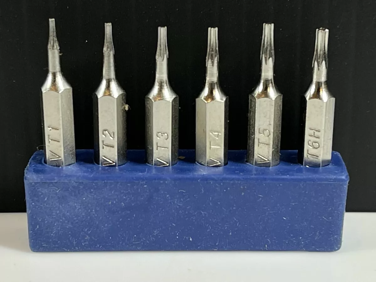 Micro Torx Driver Bits Set T1 T2 T3 T4 T5 TR6 T6H Security Torque