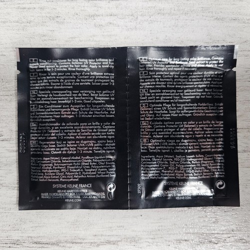 KEUNE DESIGN Color Care Shampoo & Conditioner Duo Sample Packets .3 oz-LOT OF 6 - Picture 3 of 3