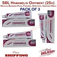 SBL Hamamelis Ointment For Hemorrhoid Piles Lip Soreness Cracked Heels 25g x 3