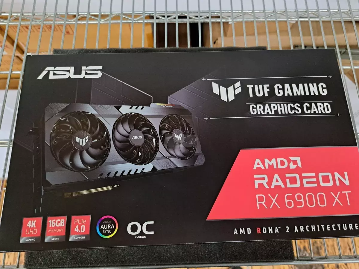 New, Asus, TUF-RX6900XT-O16G-GAMING, RGB Lighting, Multiple Monitor Support