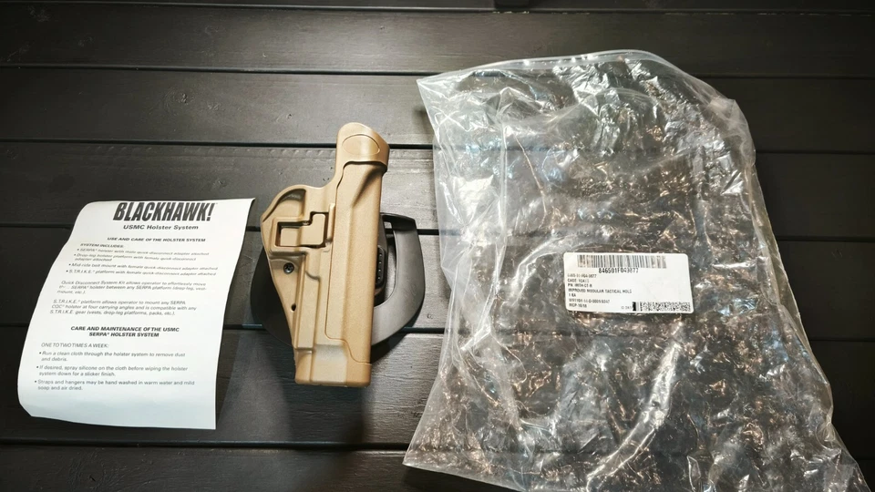 BlackHawk USMC Holster System SERPA Beretta M9 Coyote Right Hand - Image 2 of 4