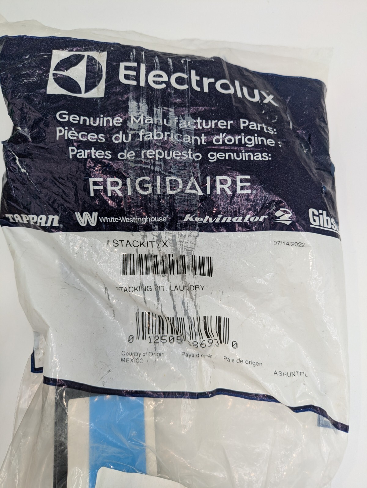 Electrolux Frigidaire Dishwasher Install Kit with Appliance Stacker