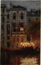 Old postcard AK VENICE Palazzo Contarini-Fasan ITALY (495583)