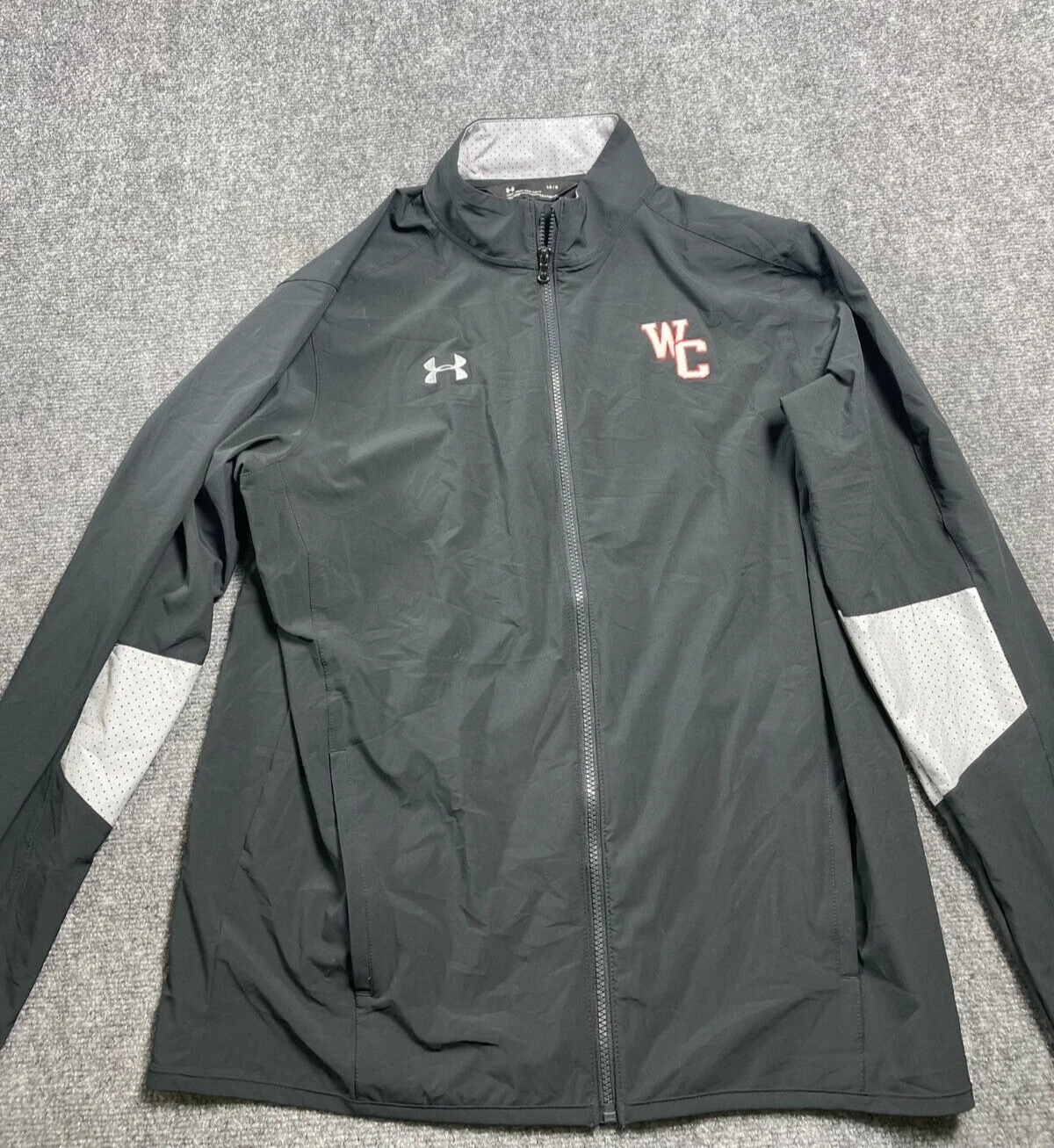 VETEMENTS Under Armour Giacca Sportiva Uomo Nera Sciolta Heatgear Golf Taglia L