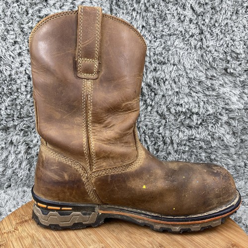 Timberland Pro Stivali Uomo 8,5 M Vera Grana Punta Composita Anti Fatica Pelle - Foto 5 di 10