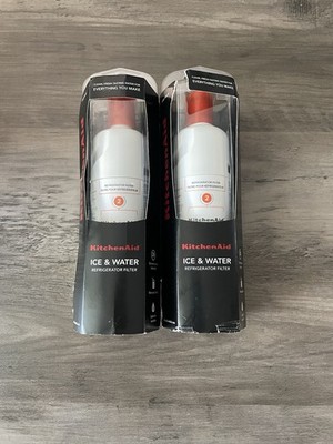 (2 Pack) KitchenAid KAD2RXD1 Ice Orange Refrigerator Water Filter 2-KAD2RXD1
