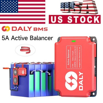 Daly BMS 3S-16S Li-ion LiFePo4 5A Active Balancer Battery Equalizer Board AEU US
