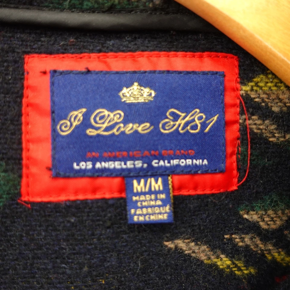 Aztec Blanket Coat Womens M Red Rust Hoodie Southwestern Parka I LOVE H81 F21 - Image 4 of 4