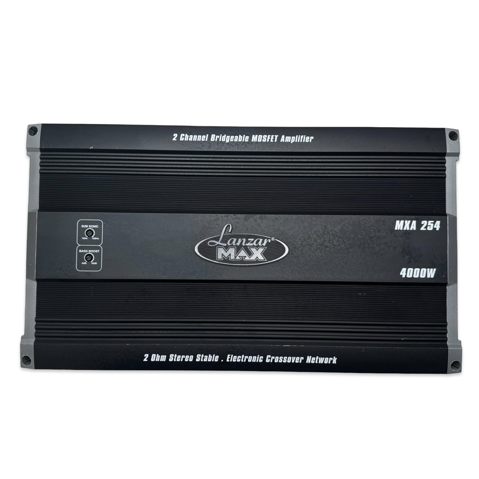 Lanzar MAX MXA 254 Car Amplifier 4000W 2-Channel Bridgeable 