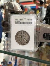 1917-S .50C Walking Liberty Half Dollar ANACS F12 REVERSE 🔥🚀