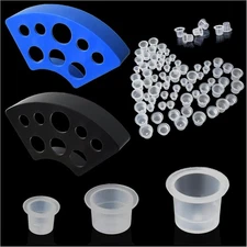 302PCS Tatoo Ink Caps with 300 Cups Mixed Size and 2 Cap... 
