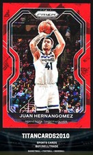 Juan Hernangomez 2020-21 Panini Prizm Red Ice Prizm Minnesota Timberwolves #192