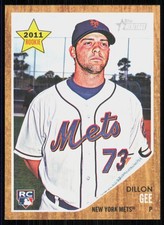 2011 Topps Heritage Dillon Gee Rookie Mets #181