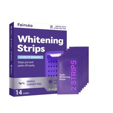 DR.DENT Purple Teeth Whitening Strips Peroxide-Free 14 Strips Bright Smile
