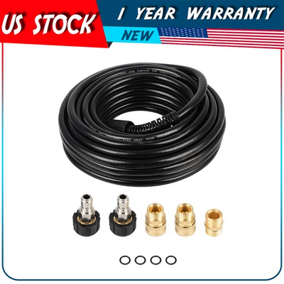 #ad 50FT 3200PSI Replacement High Power Pressure Washer Hose 3 8 Inch M22 14mm $40.56