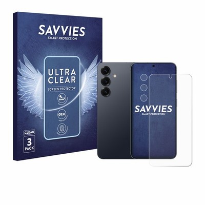 6x Folie für Samsung Galaxy S25 (Display+Kamera) Schutzfolie Displayschutz 