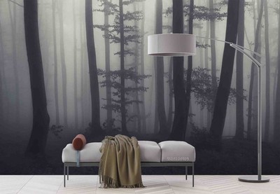 3D Forests Night Scene Wall Murals Wallpaper Murals Wall Sticker
